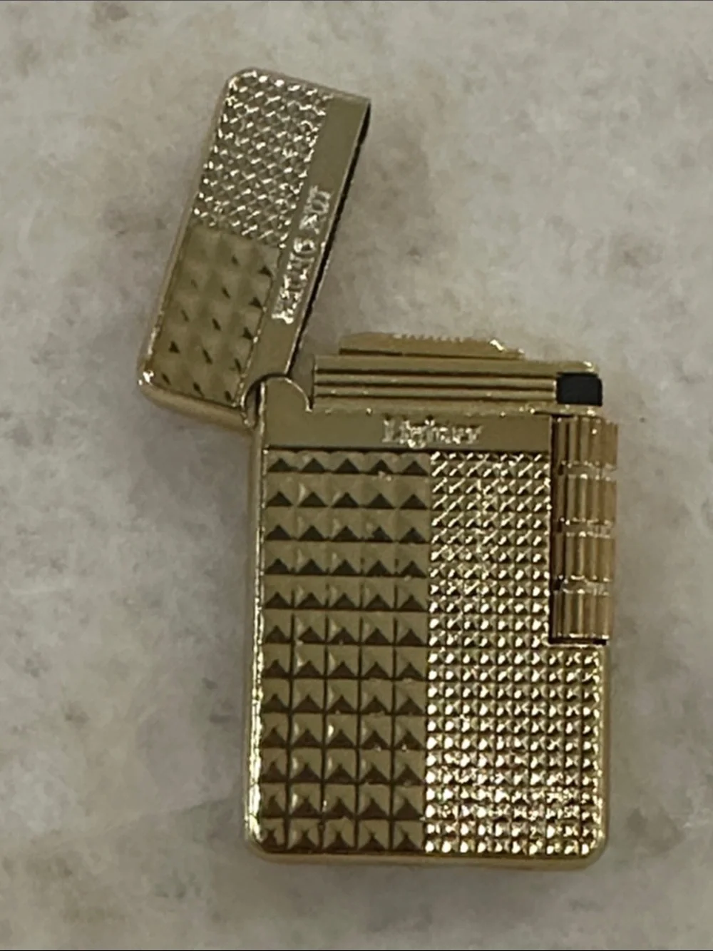 Gold Textured Rechargeable Pocket Lighter